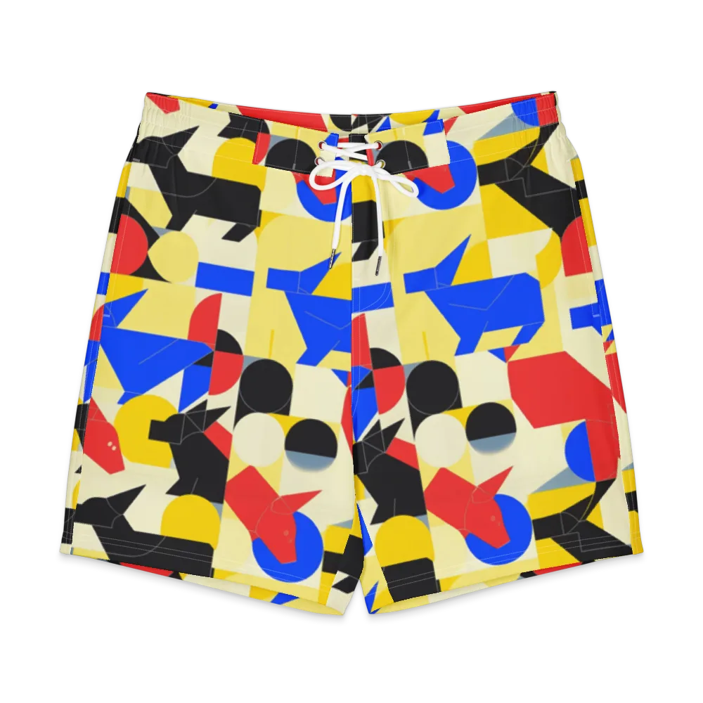 Bauhaus Wilds on Men's Board Shorts — Front