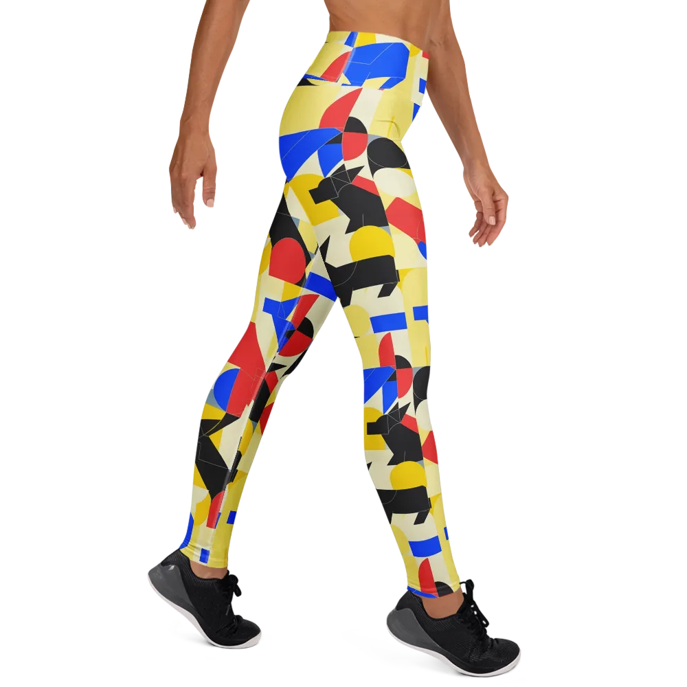 Bauhaus Wilds on Yoga Leggings — Right