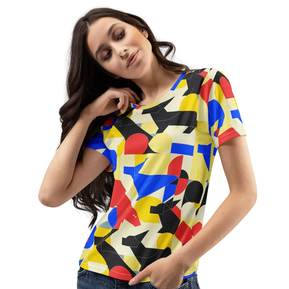 Bauhaus Wilds on Women's Crew Neck T-Shirt — Left Front