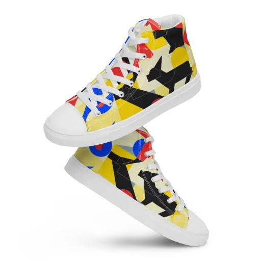 Bauhaus Wilds on a Women's High Top Canvas Shoes
