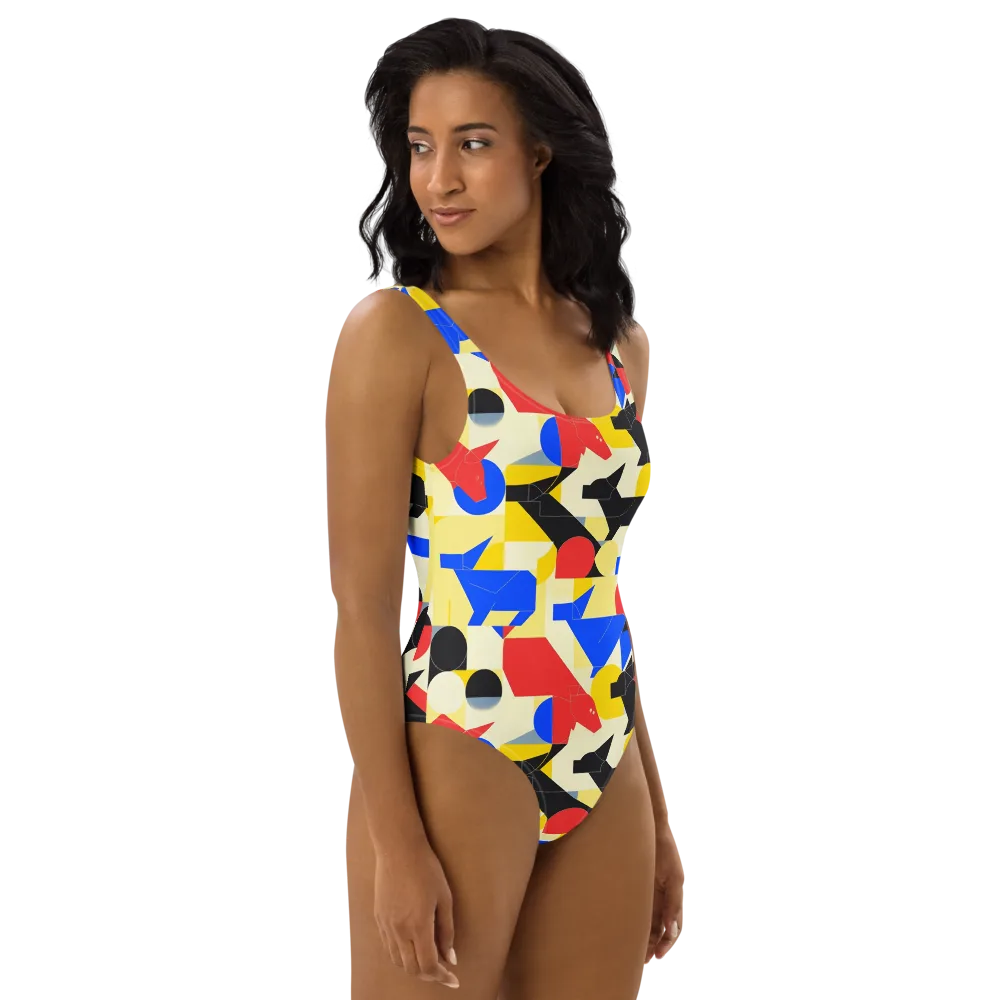 Bauhaus Wilds on One-Piece Swimsuit — Right