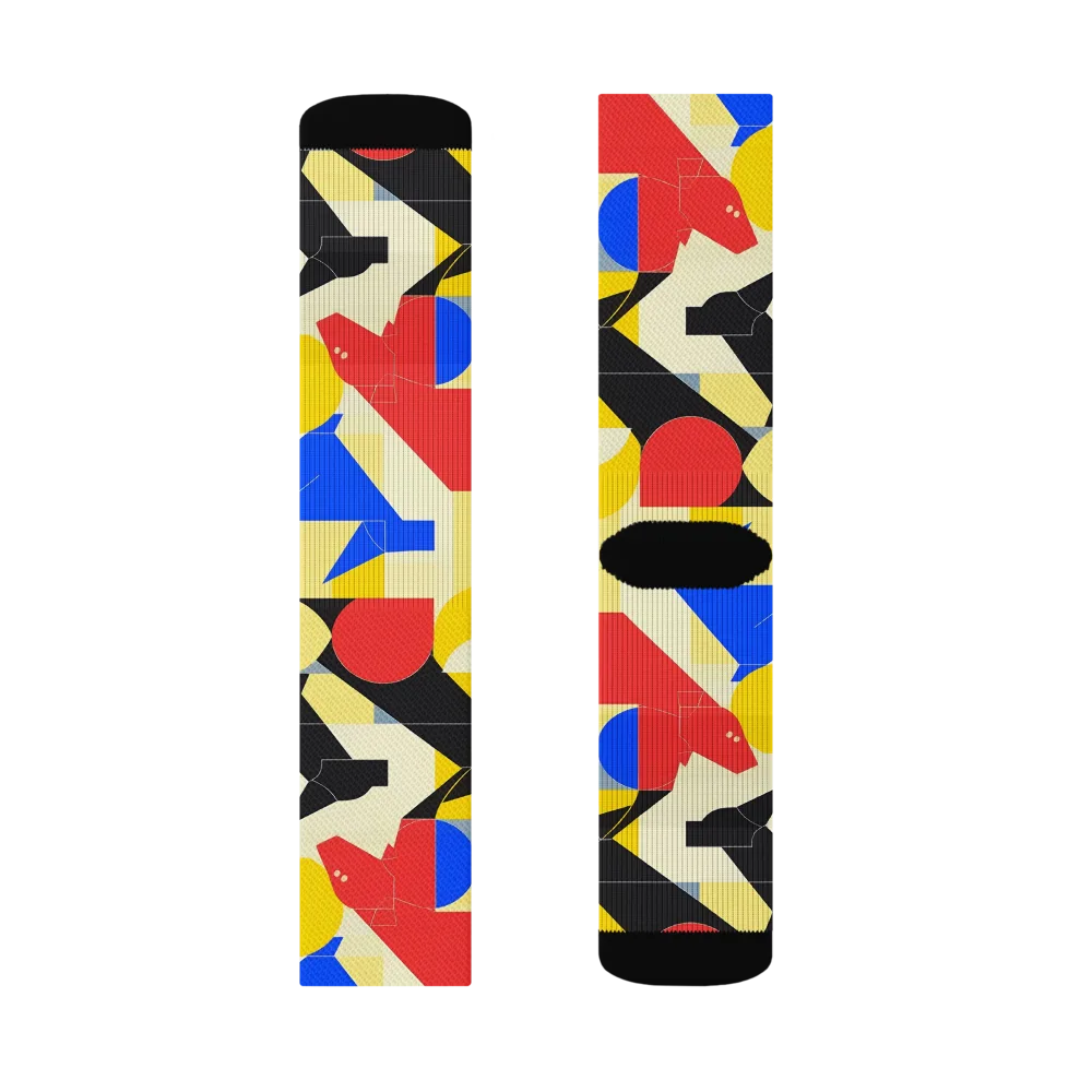 Bauhaus Wilds on Socks — Left Sock