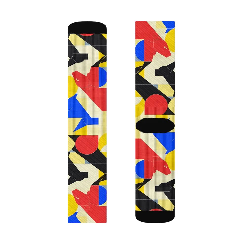 Bauhaus Wilds on Socks — Right Sock