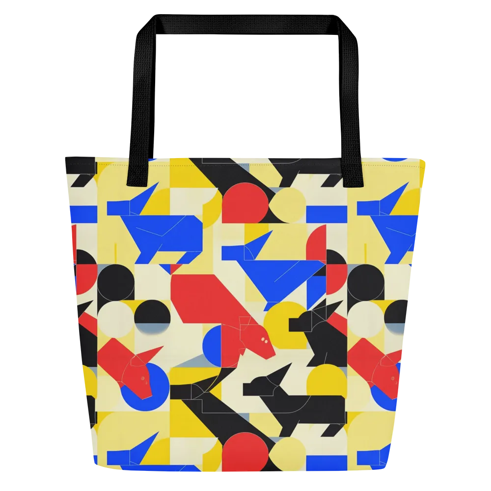 Bauhaus Wilds on Large Tote Bag W/ Pocket — Front