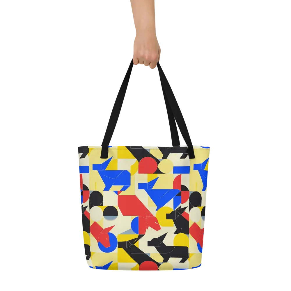 Bauhaus Wilds on Large Tote Bag W/ Pocket — Front