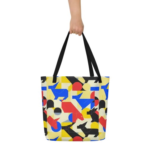 Bauhaus Wilds on a Large Tote Bag W/ Pocket