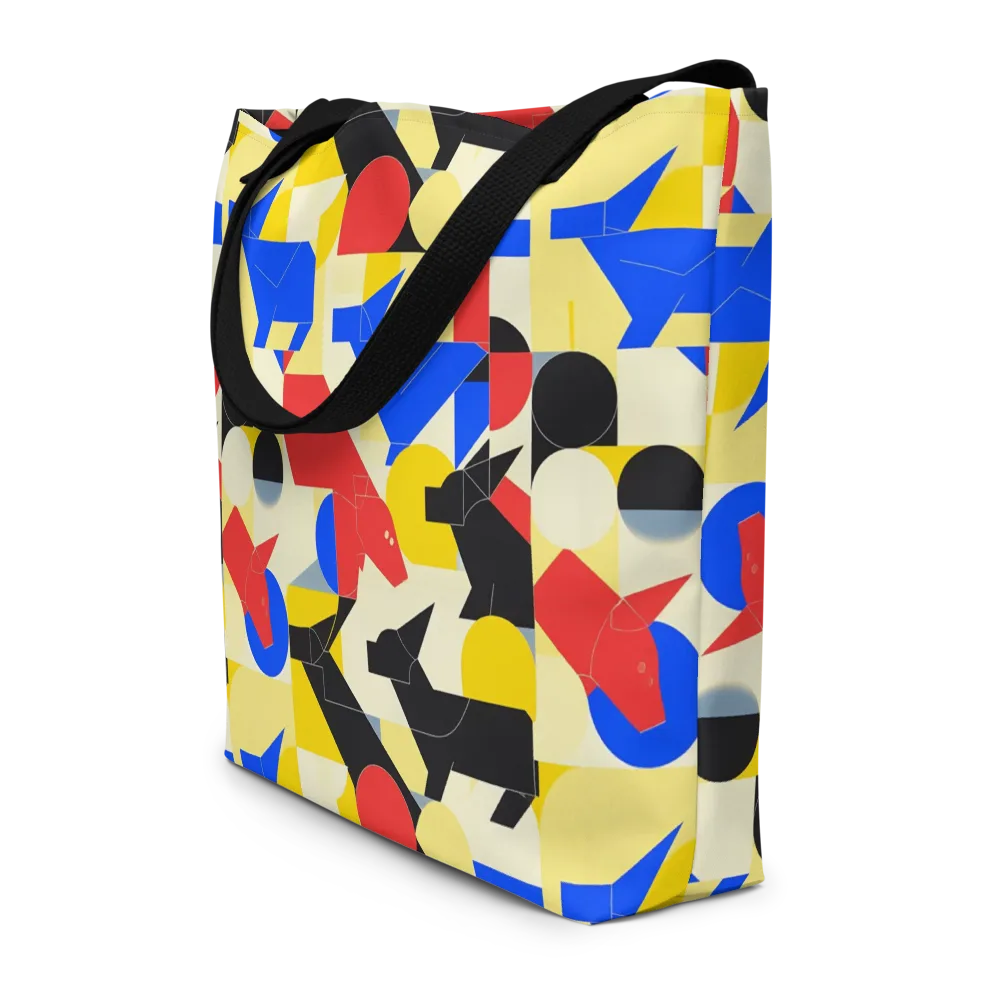 Bauhaus Wilds on Large Tote Bag W/ Pocket — Front