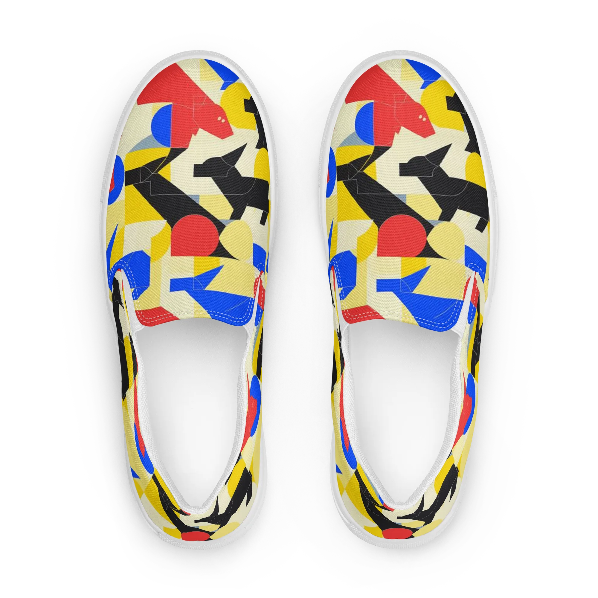 Bauhaus Wilds on Women's Slip-On Canvas Shoes — Front