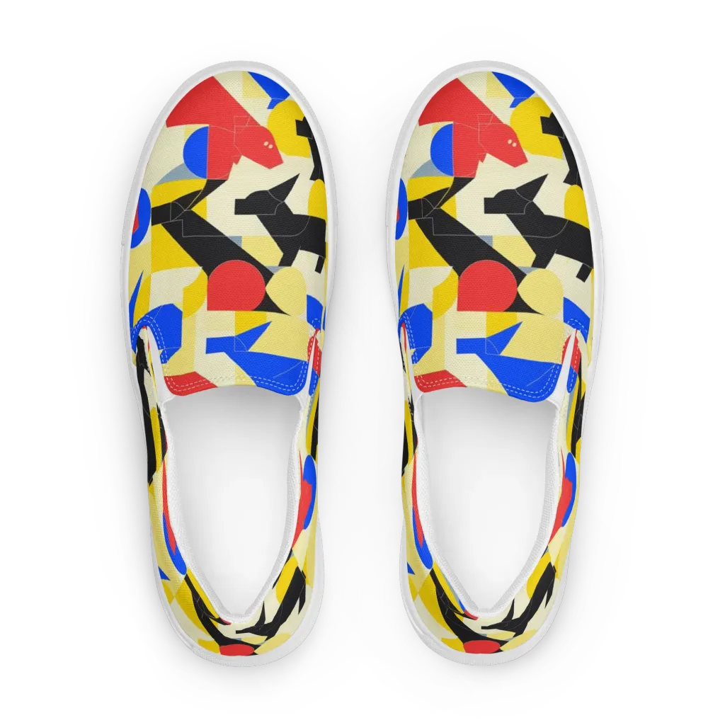 Bauhaus Wilds on Women's Slip-On Canvas Shoes — Front