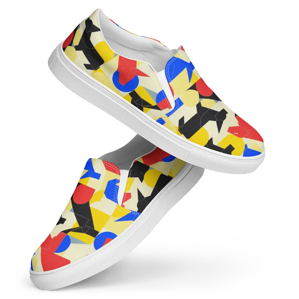 Bauhaus Wilds on Women's Slip-On Canvas Shoes — Front