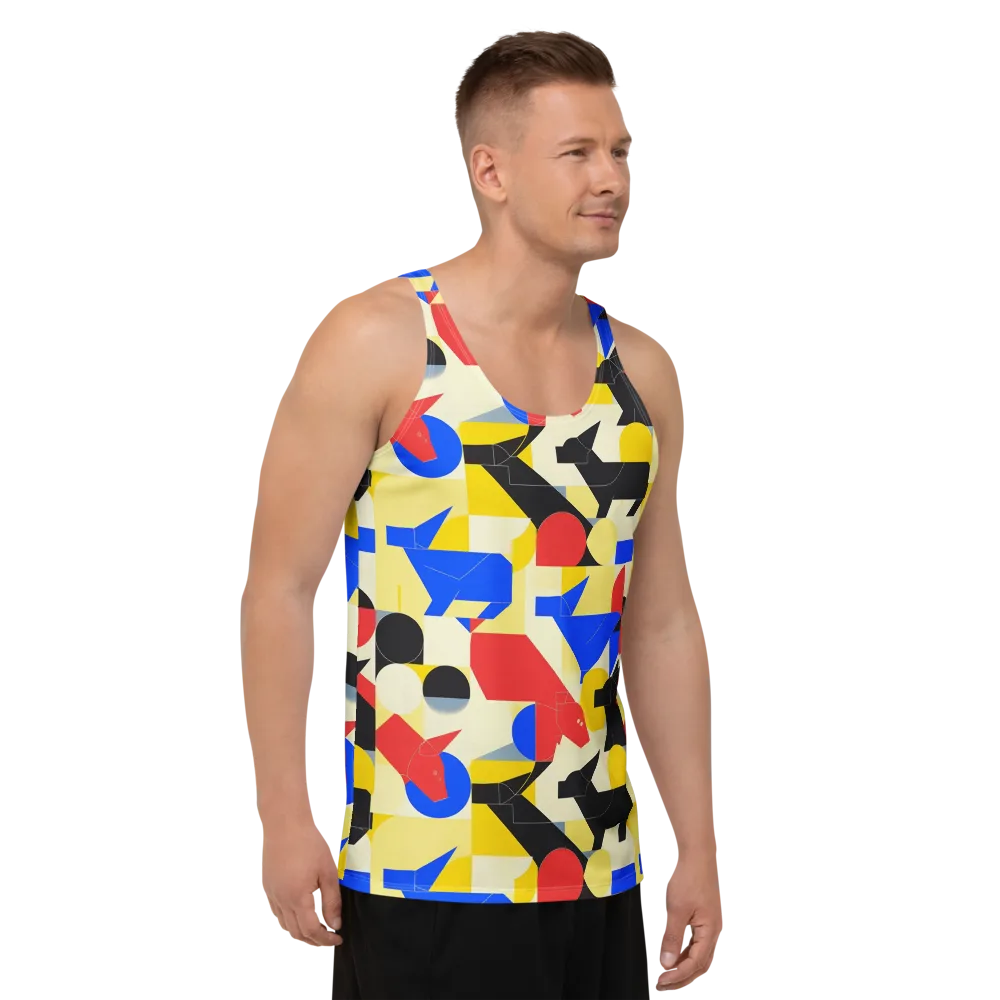 Bauhaus Wilds on Men's Tank Top — Right Front