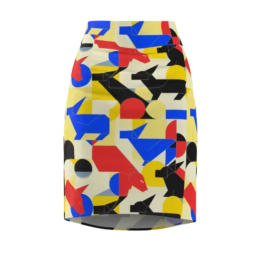 Bauhaus Wilds on a Pencil Skirt