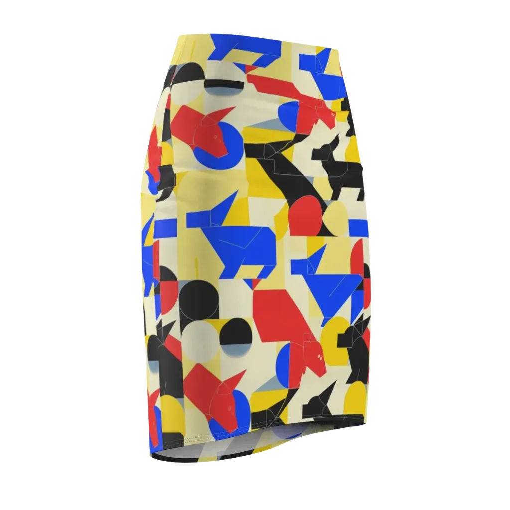 Bauhaus Wilds on Pencil Skirt — Front Side