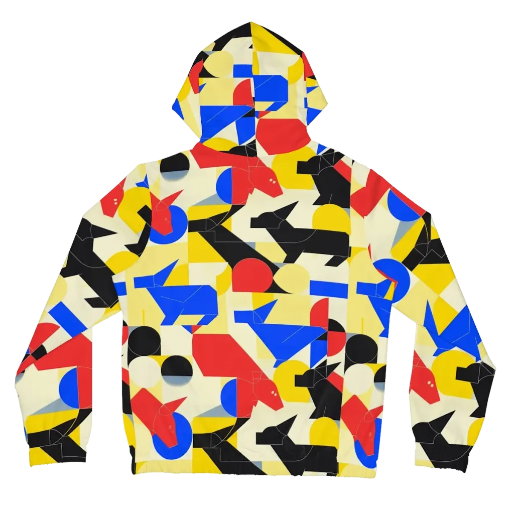 Bauhaus Wilds on Women's Full-Zip Hoodie — Back