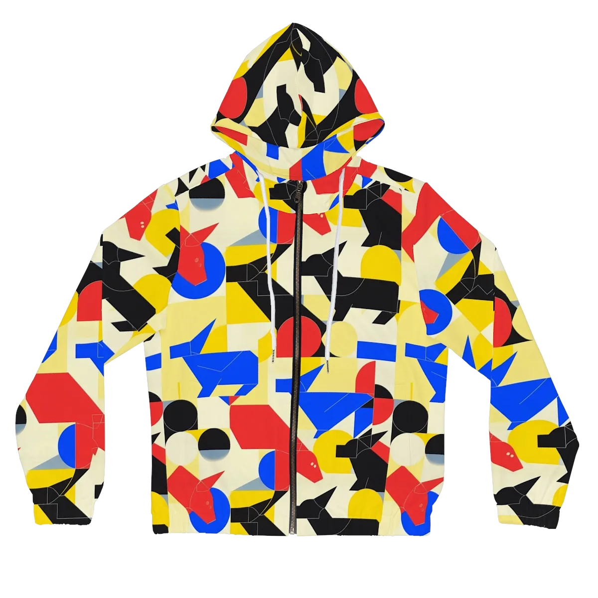 Bauhaus Wilds on Women's Full-Zip Hoodie — Front