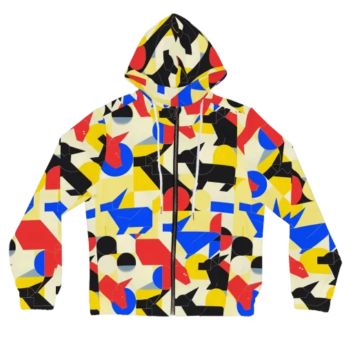 Bauhaus Wilds on a Women's Full-Zip Hoodie