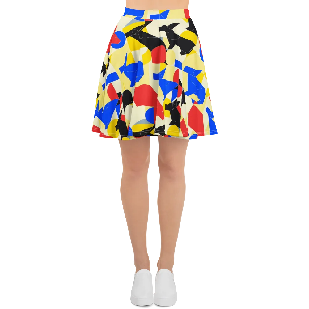 Bauhaus Wilds on Skater Skirt — Front