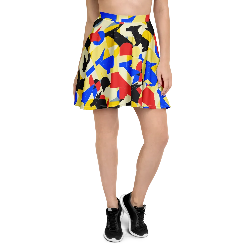 Bauhaus Wilds on Skater Skirt — Front