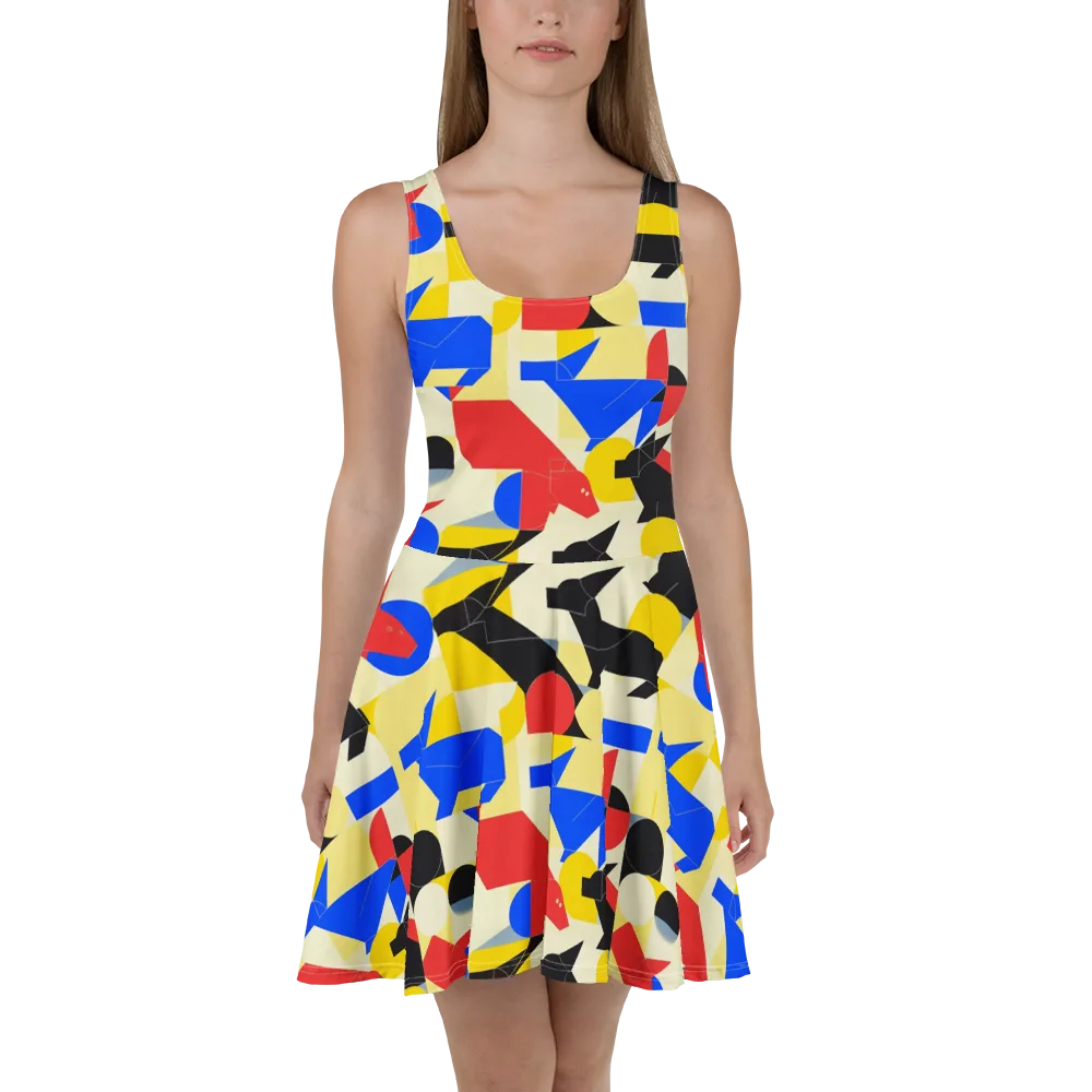 Bauhaus Wilds on Skater Dress — Front