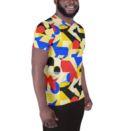 Bauhaus Wilds on a Men's Athletic T-Shirt