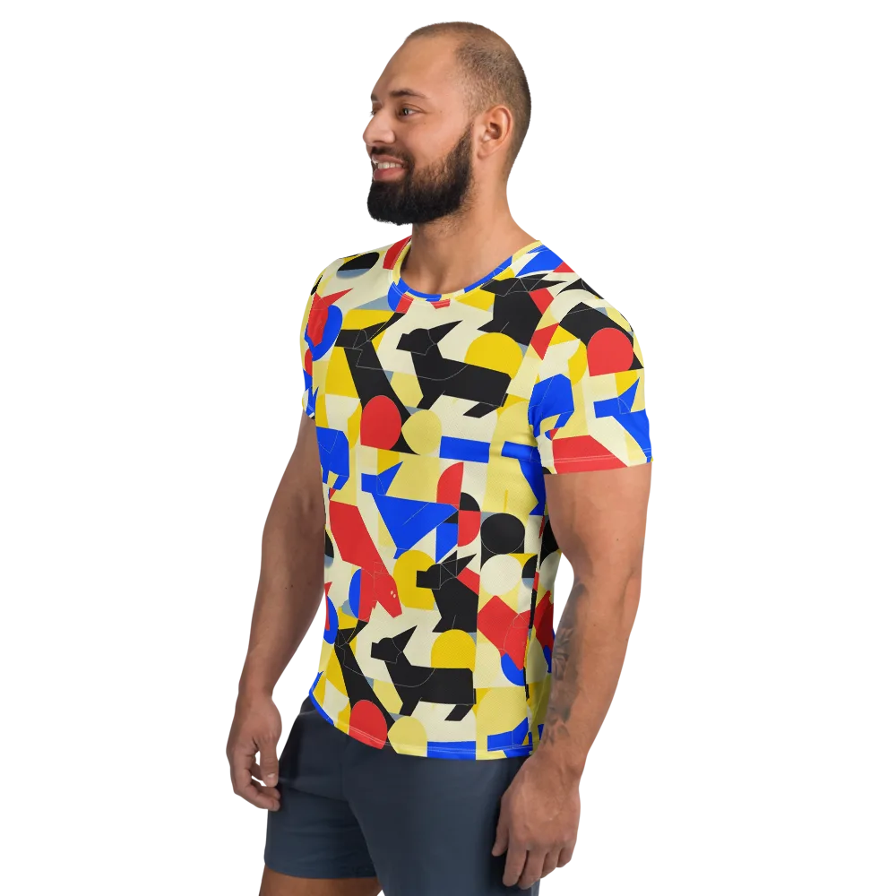 Bauhaus Wilds on Men's Athletic T-Shirt — Left