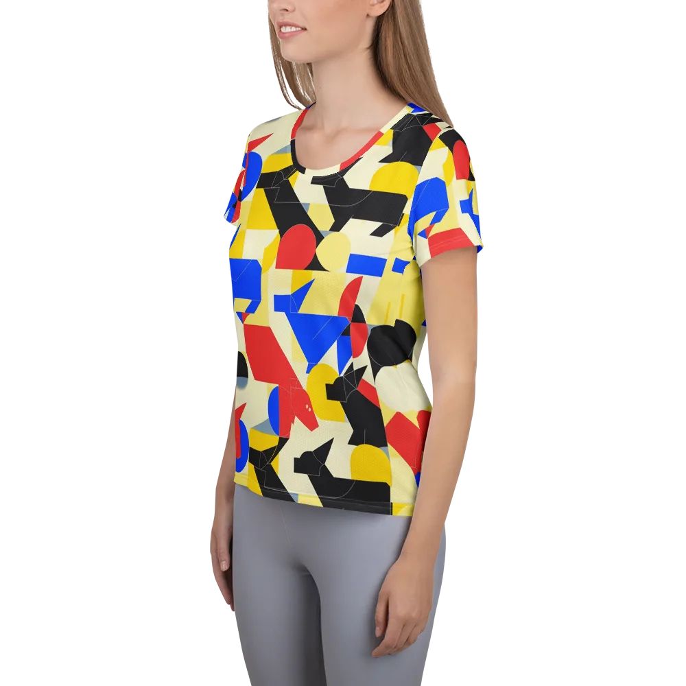 Bauhaus Wilds on Women's Athletic T-Shirt — Left