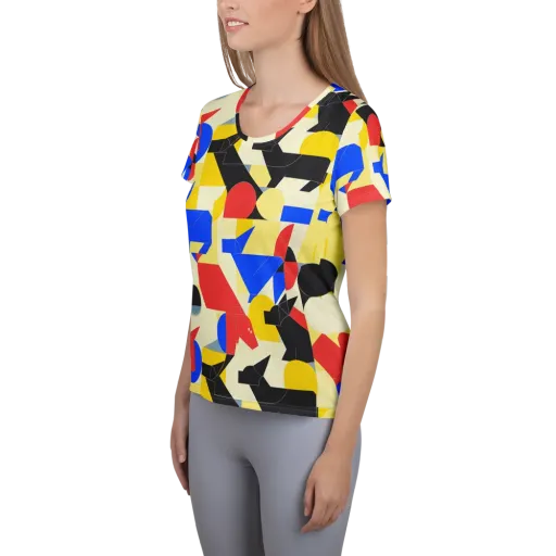 Bauhaus Wilds on a Women's Athletic T-Shirt