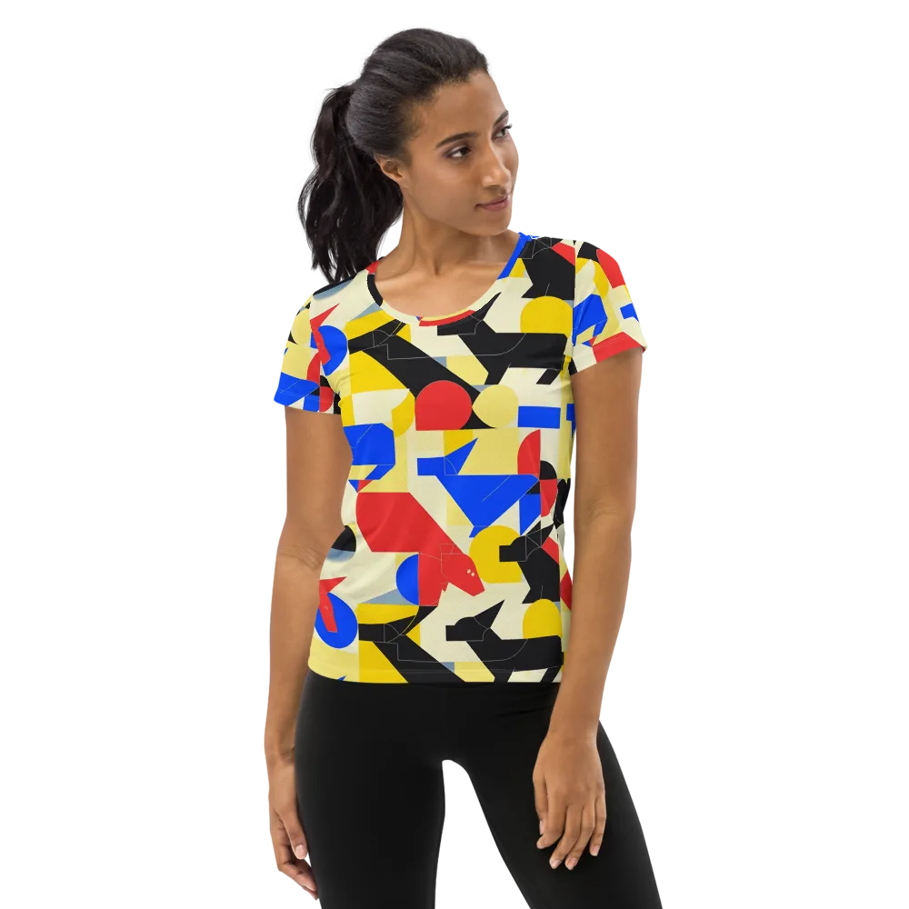 Bauhaus Wilds on Women's Athletic T-Shirt — Front