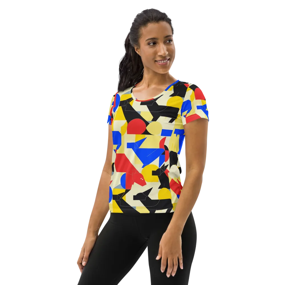 Bauhaus Wilds on Women's Athletic T-Shirt — Left