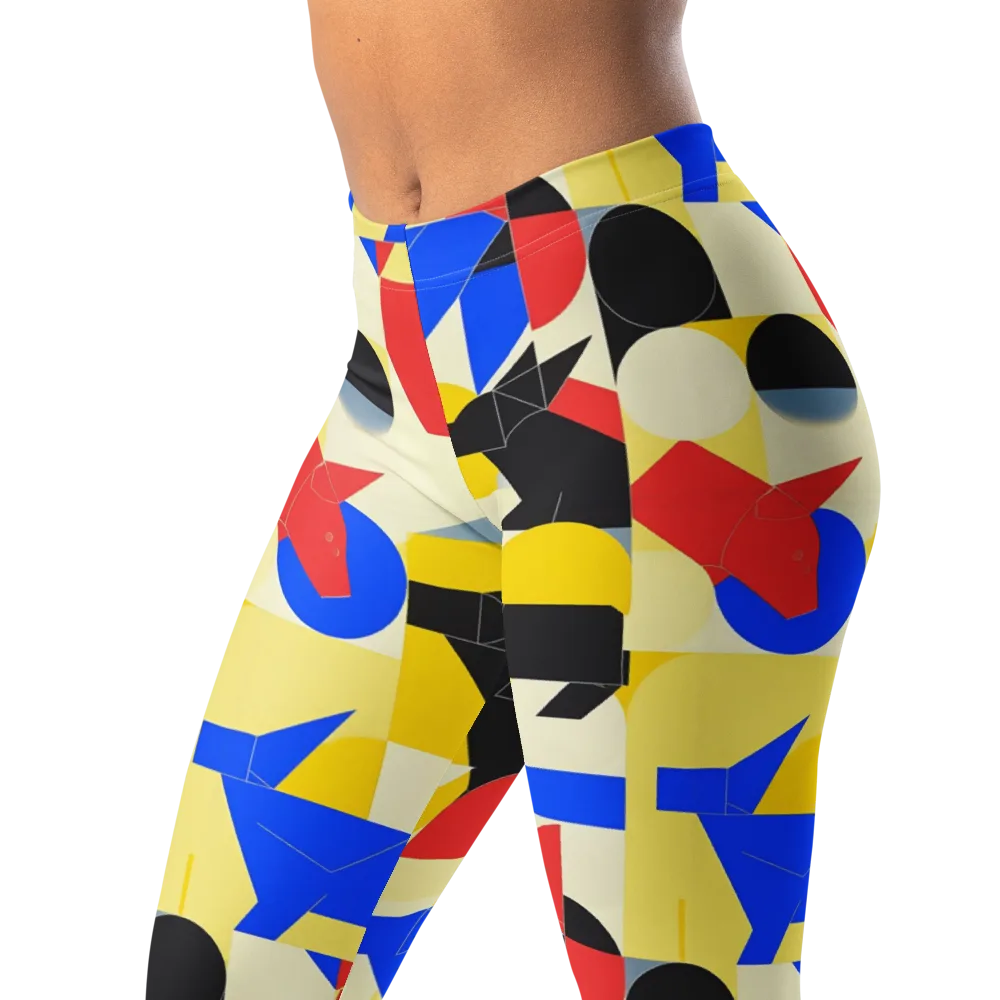 Bauhaus Wilds on Leggings — Left Front