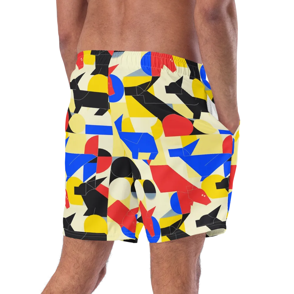 Bauhaus Wilds on Swim Trunks — Right Back