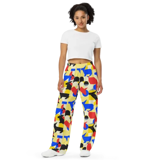 Bauhaus Wilds on a Wide-Leg Pants