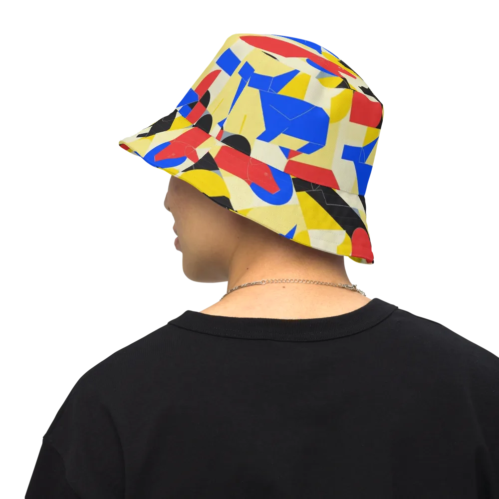 Bauhaus Wilds on Reversible Bucket Hat — Back Inside