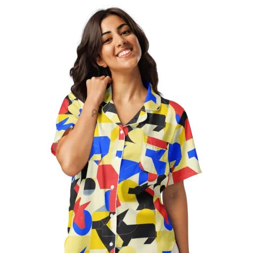 Bauhaus Wilds on a Women's Short Sleeve Pajama Top