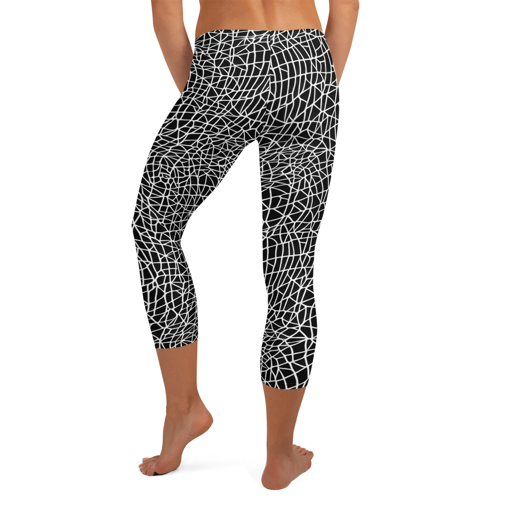 Nocturne Network on Capri Leggings — Back