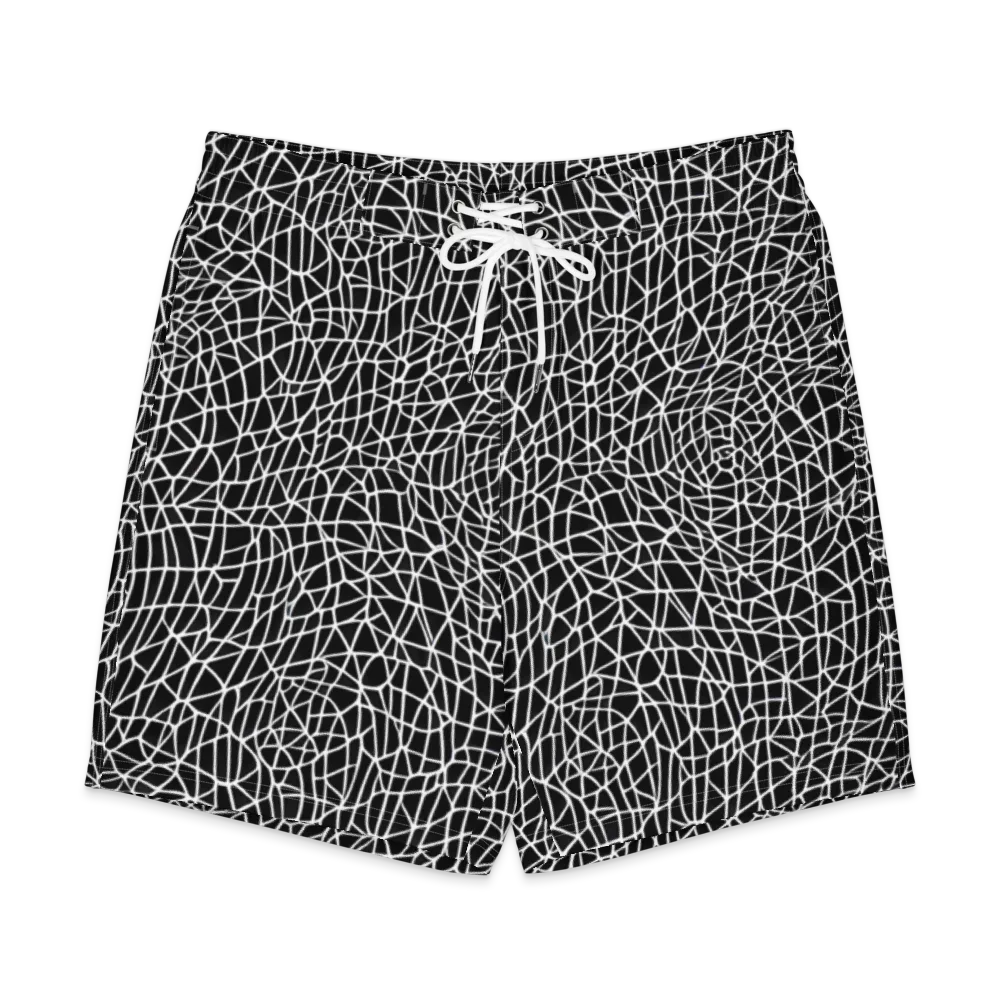 Nocturne Network on Men's Board Shorts — Front
