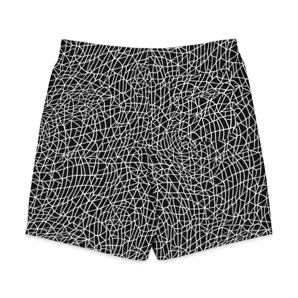 Nocturne Network on Men's Board Shorts — Back