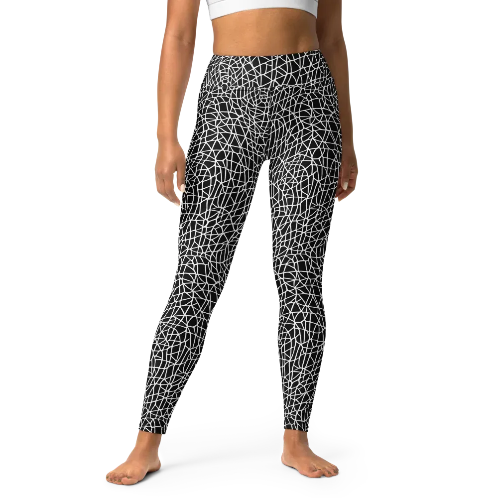 Nocturne Network on Yoga Leggings — Front