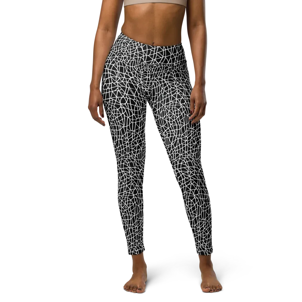 Nocturne Network on Yoga Leggings — Front