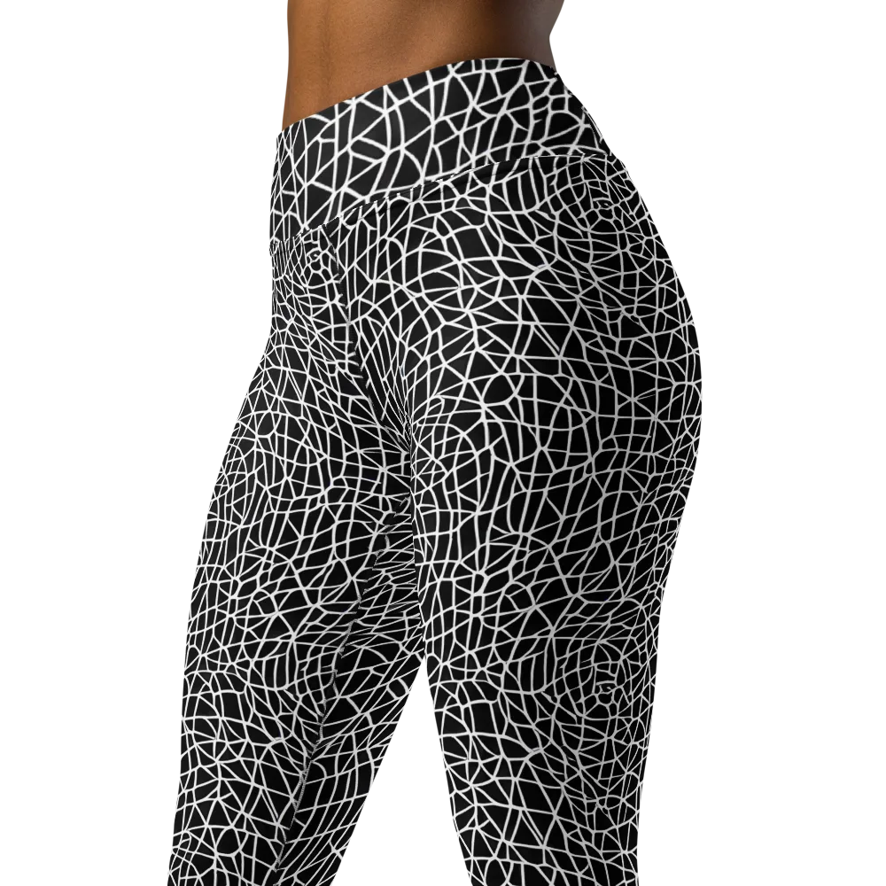Nocturne Network on Yoga Leggings — Left Front