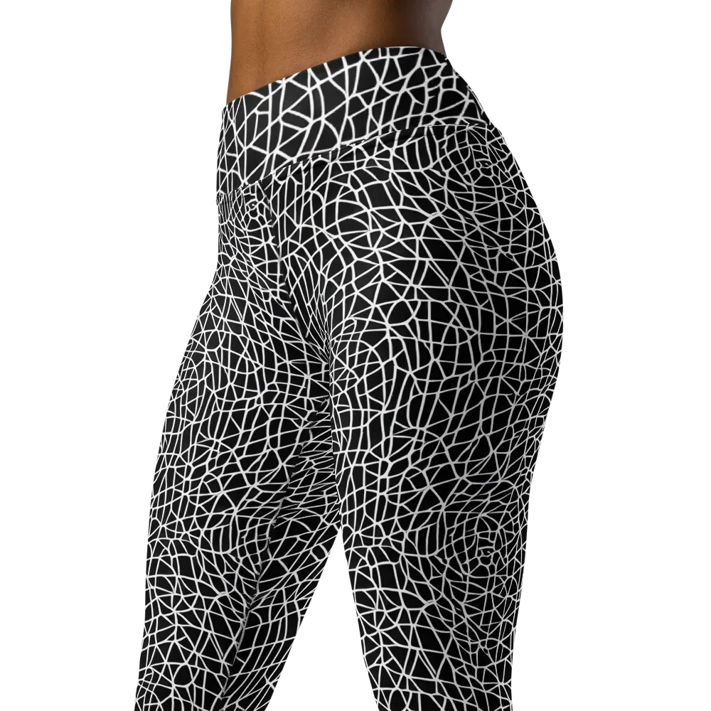 Nocturne Network on Yoga Leggings — Left Front