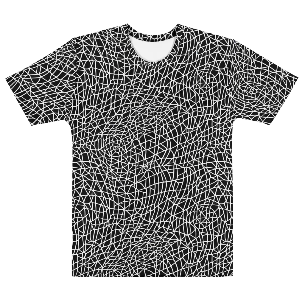 Nocturne Network on Men's Cotton Crew Neck T-Shirt — Front