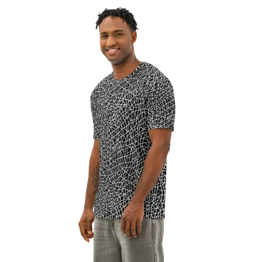 Nocturne Network on a Men's Cotton Crew Neck T-Shirt