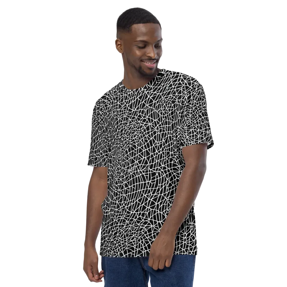 Nocturne Network on Men's Crew Neck T-Shirt — Left
