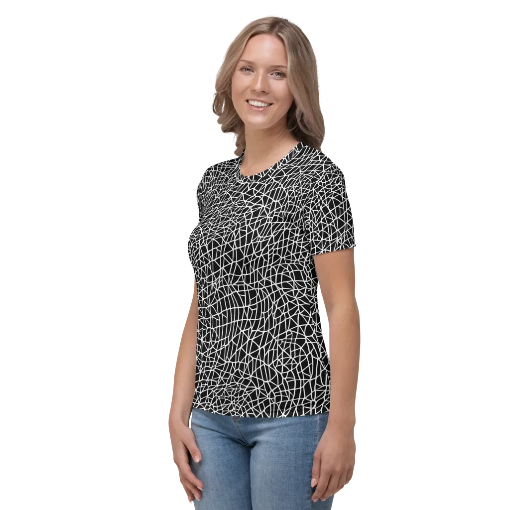 Nocturne Network on Women's Crew Neck T-Shirt — Left