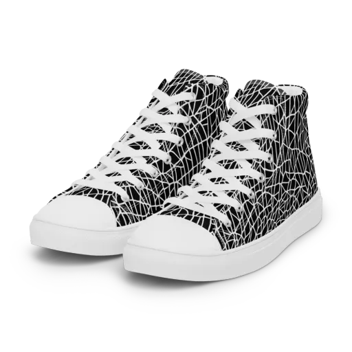 Nocturne Network on a Women's High Top Canvas Shoes