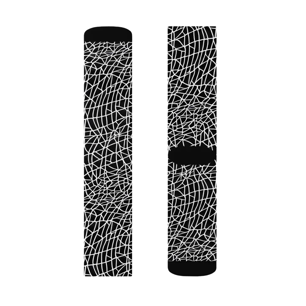 Nocturne Network on Socks — Left Sock