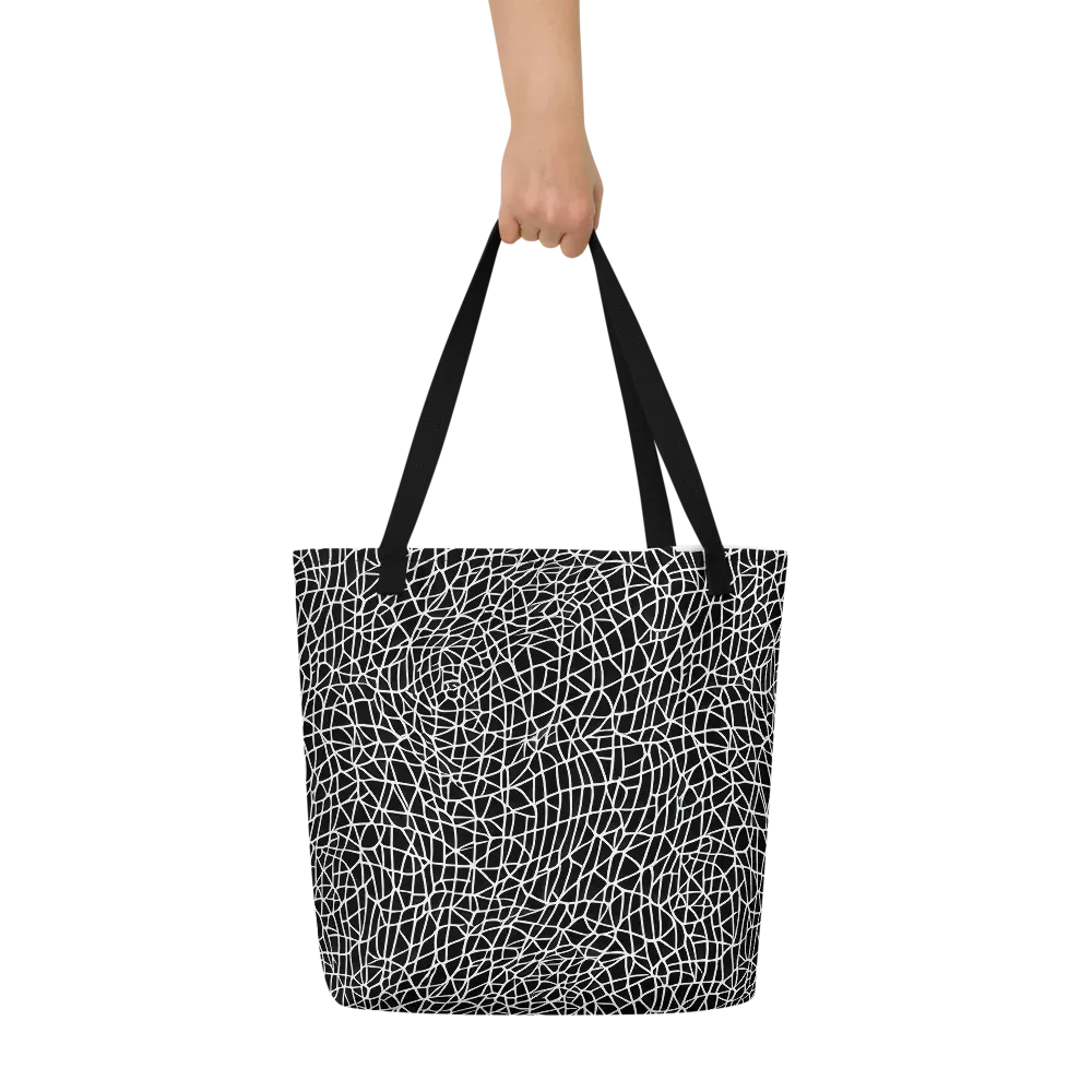 Nocturne Network on Large Tote Bag W/ Pocket — Front