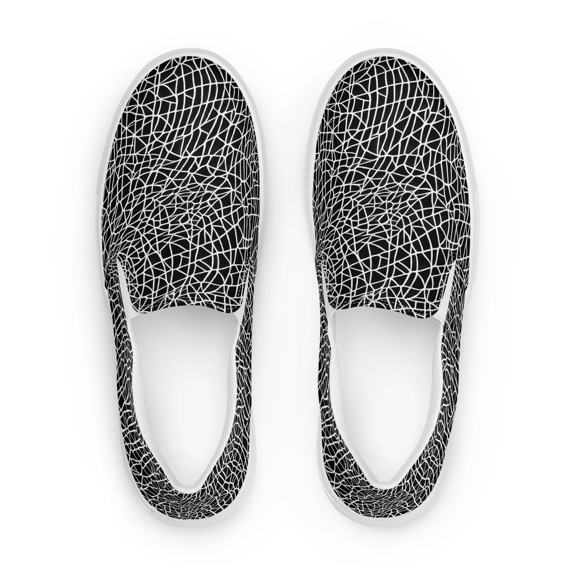Nocturne Network on Women's Slip-On Canvas Shoes — Front