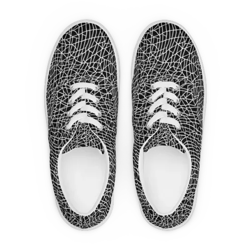 Nocturne Network on a Men's Lace-Up Canvas Shoes